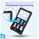 Samsung Galaxy Tab A9 Plus Hoes met Screen Protector en Handriem Rood afbeelding 4