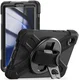 Samsung Galaxy Tab A9 Hoes met Kickstand en Handriem Zwart afbeelding 1