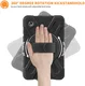 Samsung Galaxy Tab A9 Hoes met Kickstand en Handriem Zwart afbeelding 4