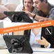 Samsung Galaxy Tab A9 Plus Hoes met Kickstand en Handriem Zwart afbeelding 5