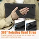 Samsung Galaxy Tab A9 Plus Hoes met Kickstand en Handriem Zwart afbeelding 6