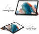 Samsung Galaxy Tab A11 / Tab A9 Hoes Tri-Fold Book Case Standaard Rood afbeelding 5