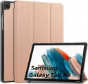 Samsung Galaxy Tab A11 / Tab A9 Hoes Tri-Fold Book Case Standaard Roze Goud