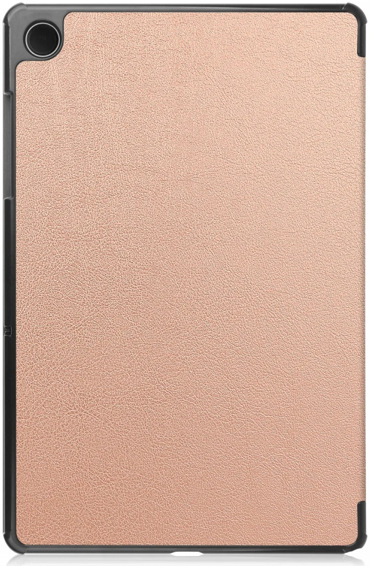 Samsung Galaxy Tab A11 / Tab A9 Hoes Tri-Fold Book Case Standaard Roze Goud afbeelding 2