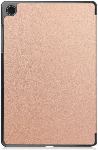 Samsung Galaxy Tab A11 / Tab A9 Hoes Tri-Fold Book Case Standaard Roze Goud afbeelding 2