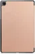 Samsung Galaxy Tab A11 / Tab A9 Hoes Tri-Fold Book Case Standaard Roze Goud afbeelding 2