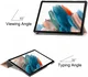 Samsung Galaxy Tab A11 / Tab A9 Hoes Tri-Fold Book Case Standaard Roze Goud afbeelding 5