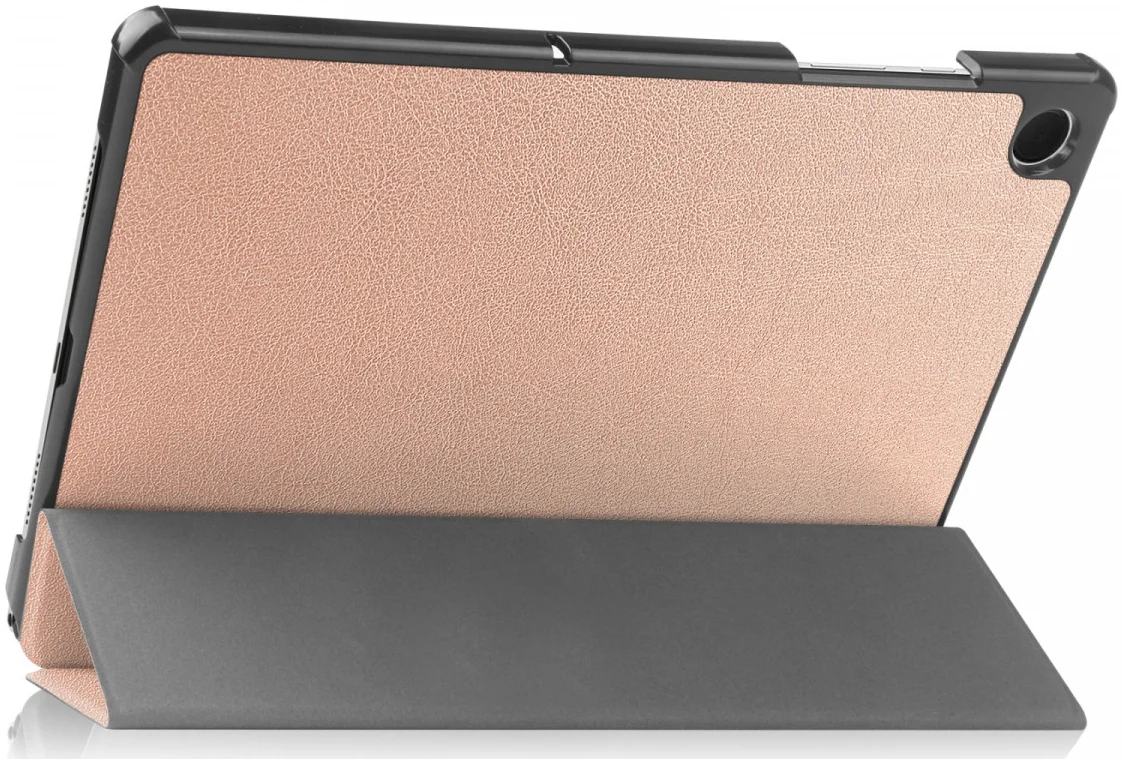 Samsung Galaxy Tab A11 / Tab A9 Hoes Tri-Fold Book Case Standaard Roze Goud afbeelding 9