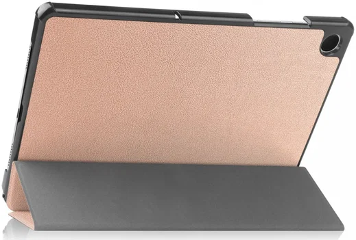 Samsung Galaxy Tab A11 / Tab A9 Hoes Tri-Fold Book Case Standaard Roze Goud afbeelding 9