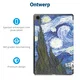 Samsung Galaxy Tab A11 / Tab A9 Hoes Tri-Fold Book Case Standaard Sterrennacht afbeelding 5