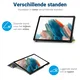 Samsung Galaxy Tab A11 / Tab A9 Hoes Tri-Fold Book Case Standaard Sterrennacht afbeelding 8