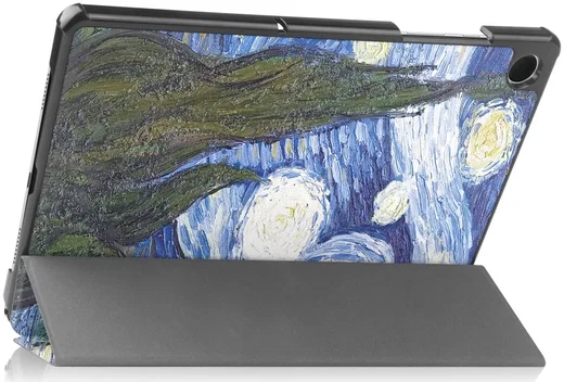 Samsung Galaxy Tab A11 / Tab A9 Hoes Tri-Fold Book Case Standaard Sterrennacht afbeelding 13