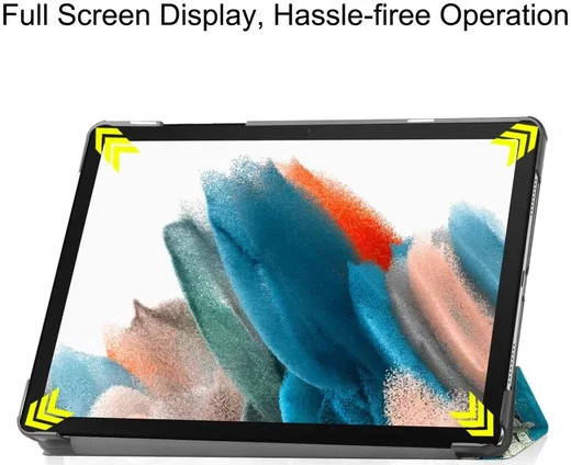 Samsung Galaxy Tab A11 / Tab A9 Hoes Tri-Fold Book Case Standaard Blossom afbeelding 8