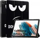Samsung Galaxy Tab A9 Hoes Tri-Fold Book Case Standaard Touch Print afbeelding 1