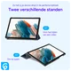 Samsung Tab A11 Plus / A9 Plus Tri-Fold Hoes met Standaard Blauw afbeelding 8