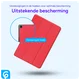 Samsung Tab A11 Plus / A9 Plus Tri-Fold Hoes met Standaard Rood afbeelding 3