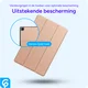 Samsung Tab A11 Plus / A9 Plus Tri-Fold Hoes met Standaard Roze Goud afbeelding 2