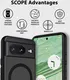 Whitestone Scope Case Google Pixel 8 Hoesje Back Cover Zwart afbeelding 2