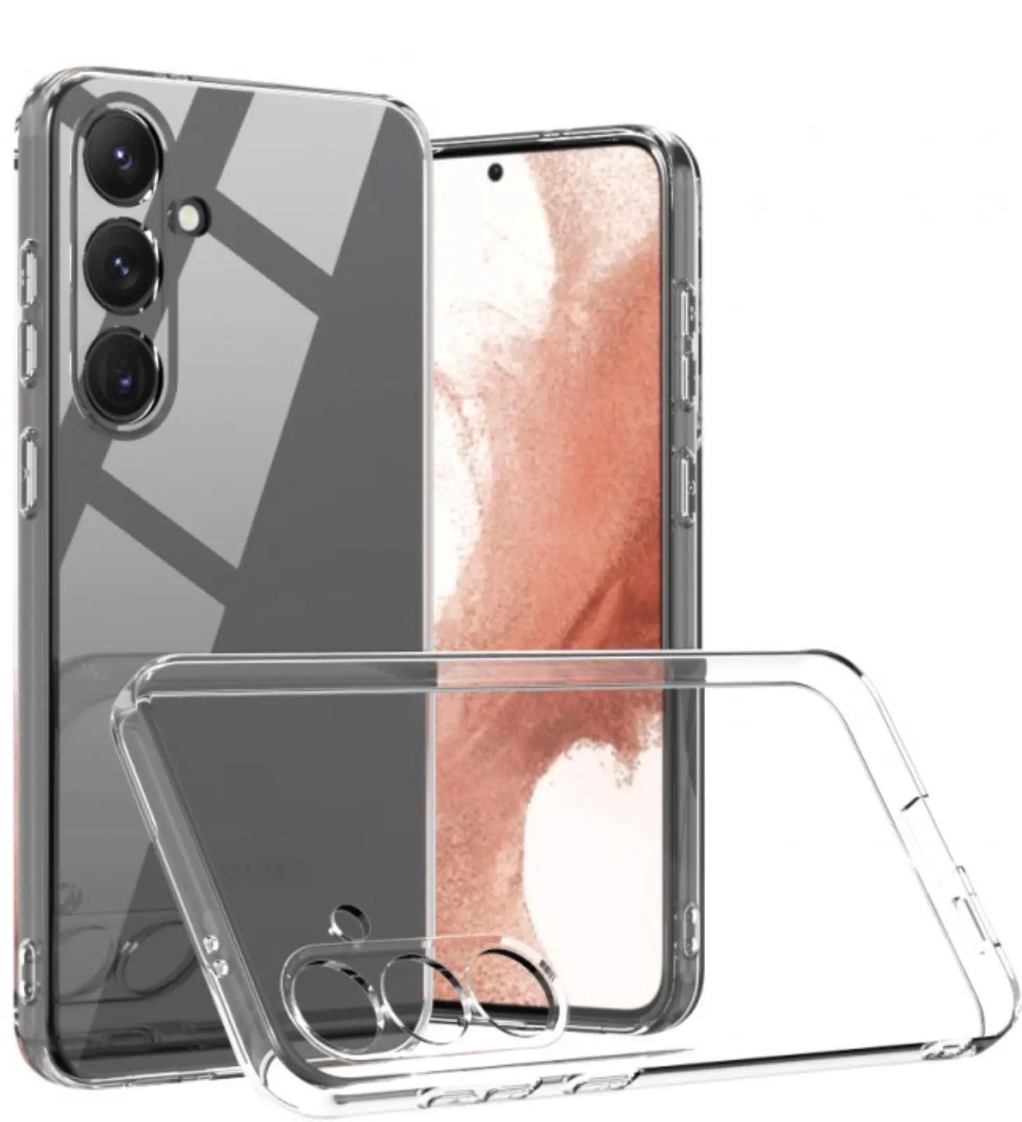 Samsung Galaxy S24 Plus Hoesje Dun TPU Back Cover Transparant afbeelding 1