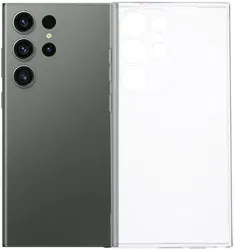 Samsung Galaxy S24 Ultra Hoesje Dun TPU Back Cover Transparant afbeelding