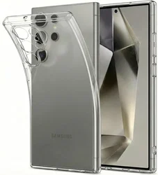 Samsung Galaxy S24 Ultra Hoesje Dun TPU Back Cover Transparant afbeelding