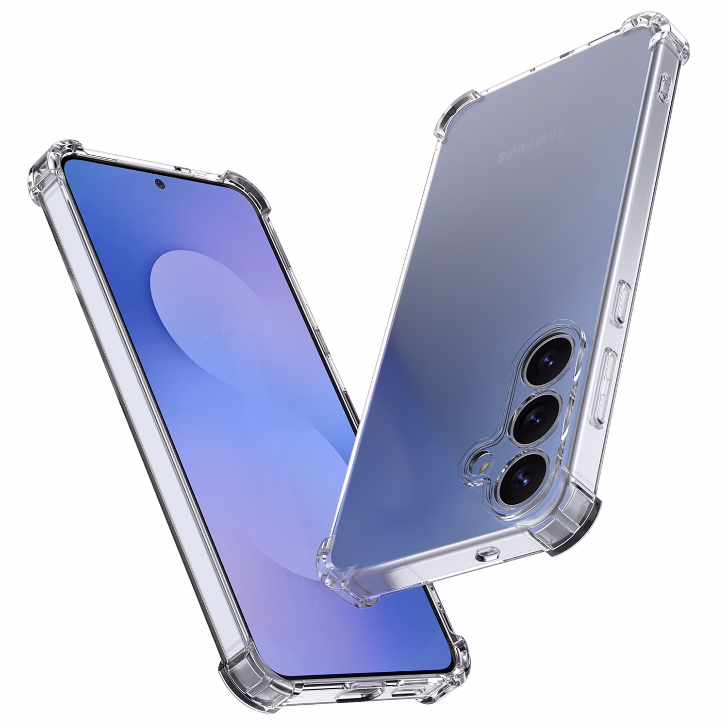 Samsung Galaxy S24 Plus Hoesje Schokbestendig en Dun TPU Transparant afbeelding