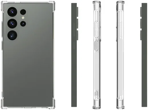 Samsung Galaxy S24 Ultra Hoesje Schokbestendig en Dun TPU Transparant afbeelding 12