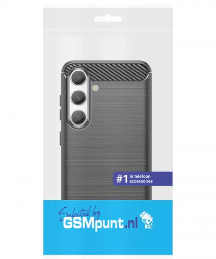 Samsung Galaxy S24 Hoesje Geborsteld TPU Flexibele Back Cover Zwart afbeelding 9