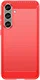 Samsung Galaxy S24 Hoesje Geborsteld TPU Flexibele Back Cover Rood afbeelding 2