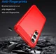 Samsung Galaxy S24 Hoesje Geborsteld TPU Flexibele Back Cover Rood afbeelding 4