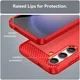 Samsung Galaxy S24 Hoesje Geborsteld TPU Flexibele Back Cover Rood afbeelding 5