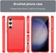 Samsung Galaxy S24 Hoesje Geborsteld TPU Flexibele Back Cover Rood afbeelding 8