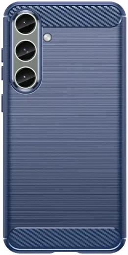 Samsung Galaxy S24 Plus Hoesje Geborsteld TPU Back Cover Blauw afbeelding 2