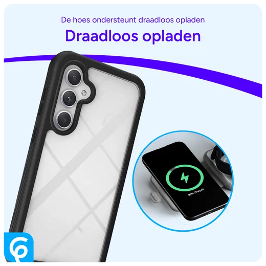 Samsung Galaxy S24 Hoesje Full Protect 360° Cover Hybride Zwart afbeelding 5