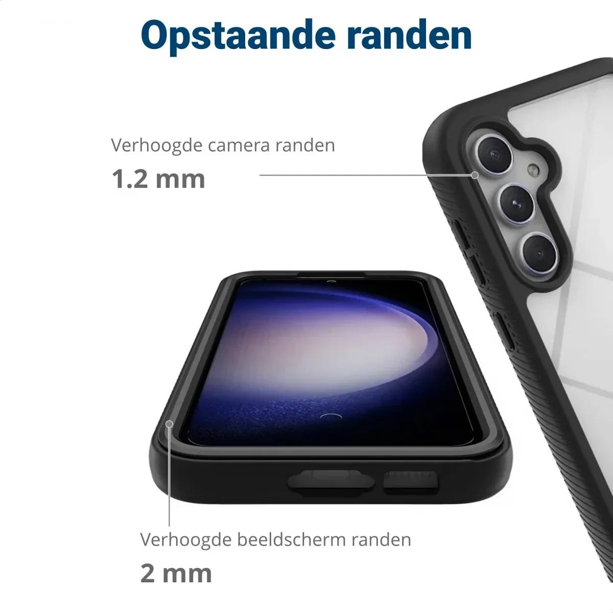 Samsung Galaxy S24 Plus Hoesje Full Protect 360° Cover Hybride Zwart afbeelding 8