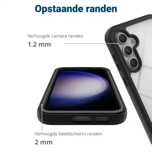 Samsung Galaxy S24 Plus Hoesje Full Protect 360° Cover Hybride Zwart afbeelding 8