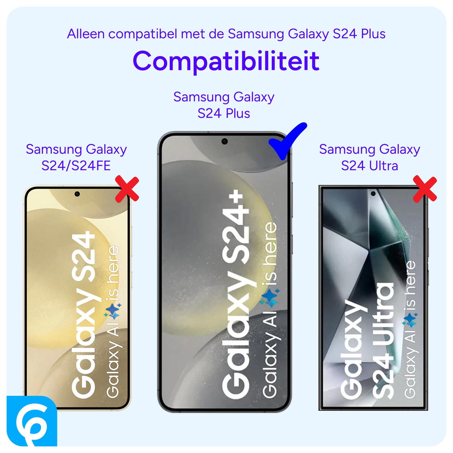 Samsung Galaxy S24 Plus Hoesje Full Protect 360° Cover Hybride Zwart afbeelding 9