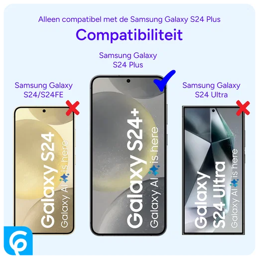 Samsung Galaxy S24 Plus Hoesje Full Protect 360° Cover Hybride Zwart afbeelding 9