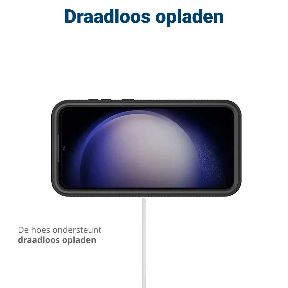 Samsung Galaxy S24 Plus Hoesje Full Protect 360° Cover Hybride Zwart afbeelding 6