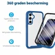 Samsung Galaxy S24 Plus Hoesje Full Protect 360° Cover Hybride Blauw afbeelding 2