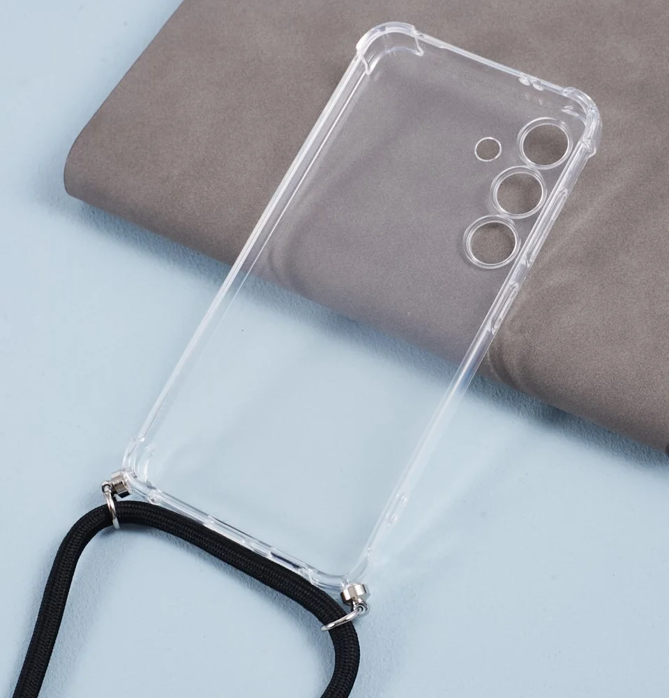 Samsung Galaxy S24 Hoesje met Koord TPU Back Cover Transparant afbeelding 11