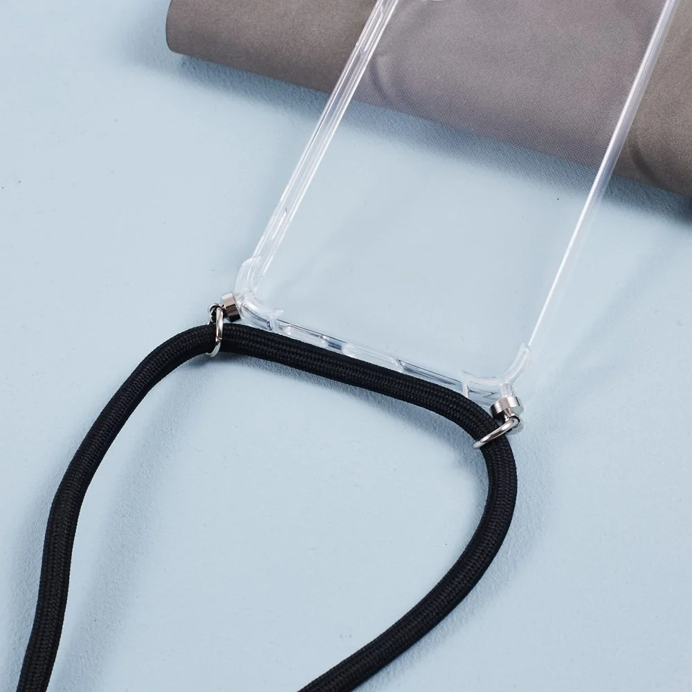 Samsung Galaxy S24 Hoesje met Koord TPU Back Cover Transparant afbeelding 12