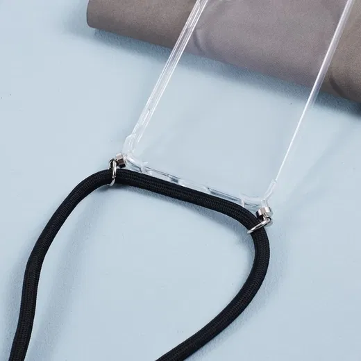 Samsung Galaxy S24 Hoesje met Koord TPU Back Cover Transparant afbeelding 12