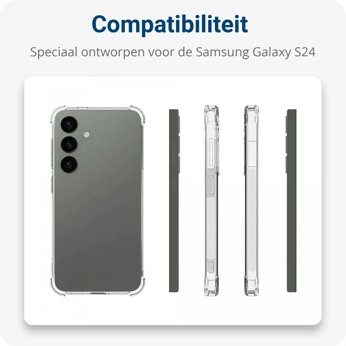 Samsung Galaxy S24 Hoesje met Koord TPU Back Cover Transparant afbeelding 4