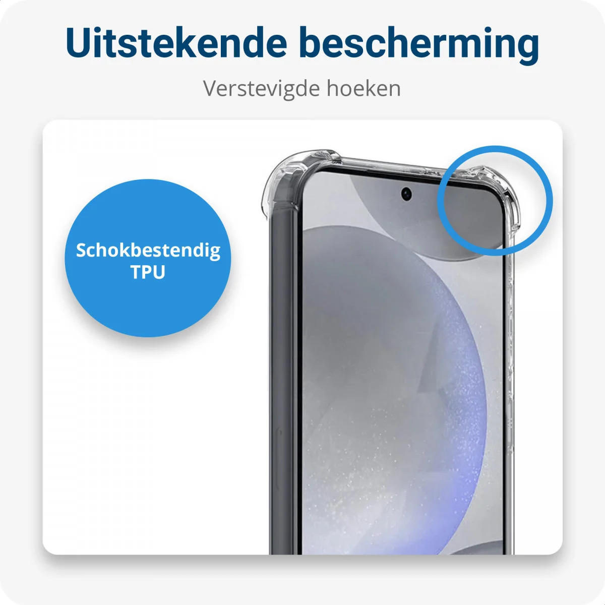 Samsung Galaxy S24 Hoesje met Koord TPU Back Cover Transparant afbeelding 2