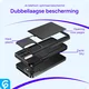 Samsung Galaxy S24 Hoesje met Slider Kaarthouder Back Cover Zwart afbeelding 12