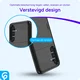 Samsung Galaxy S24 Hoesje met Slider Kaarthouder Back Cover Zwart afbeelding 4