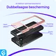 Samsung Galaxy S24 Hoesje met Slider Kaarthouder Back Cover Roze afbeelding 11