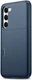 Samsung Galaxy S24 Hoesje met Slider Kaarthouder Back Cover Blauw afbeelding 2