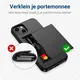 Samsung Galaxy S24 Plus Hoesje met Slider Kaarthouder Back Cover Zwart afbeelding 11